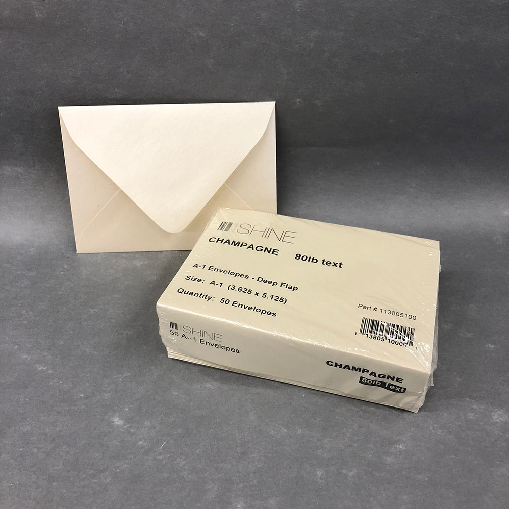 Metallic A1 European Flap Envelopes (3 5/8 x 5 1/8) – Donahue Paper Emporium
